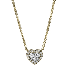 Collier 14 kt GG Herz, mit ZÖ 40 cm