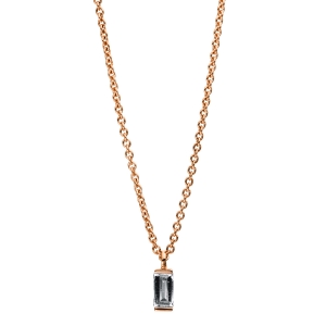 Solitaire Collier  18kt Rotgold mit 0,18ct Diamanten