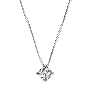 Solitaire Collier 4er-Krappe 14kt Gelbgold mit 0,25ct Diamanten