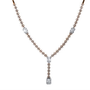 Collier  18kt Rotgold / Weißgold mit 1,86ct Diamanten