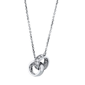 Collier 14 kt WG Kreise