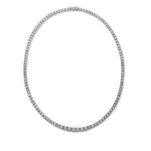 Tenniscollier  18kt Weißgold mit 23,33ct Diamanten