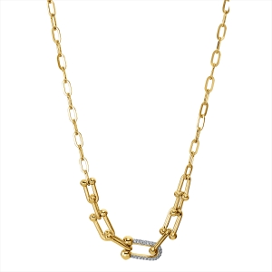 Collier 18 kt GG+WG