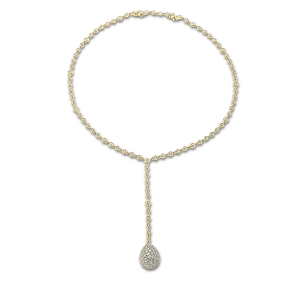 Pavé Collier  18kt Gelbgold mit 8,30ct Diamanten
