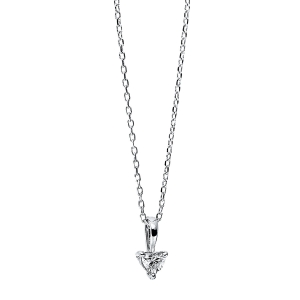 Collier 3er-Krappe 18 kt WG Herz