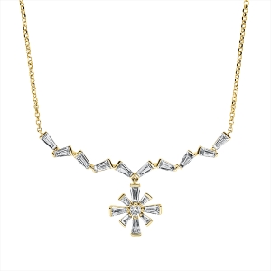 Collier 18 kt GG, mit ZÖ 40,6 + 43,1 cm