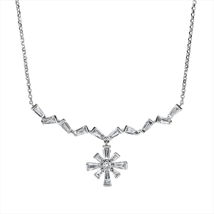 Collier 18 kt GG, mit ZÖ 40,6 + 43,1 cm