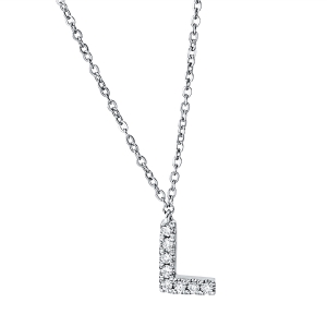 Collier 18 kt WG L, mit ZÖ 42cm, 43cm, 44cm