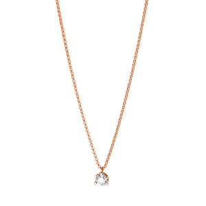 Solitaire Collier  18kt Rotgold mit 0,27ct Diamanten
