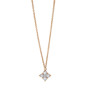 Collier 18 kt RG, mit ZÖ 42 cm