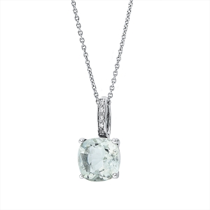 Collier 4er-Krappe 18 kt WG, mit Öse