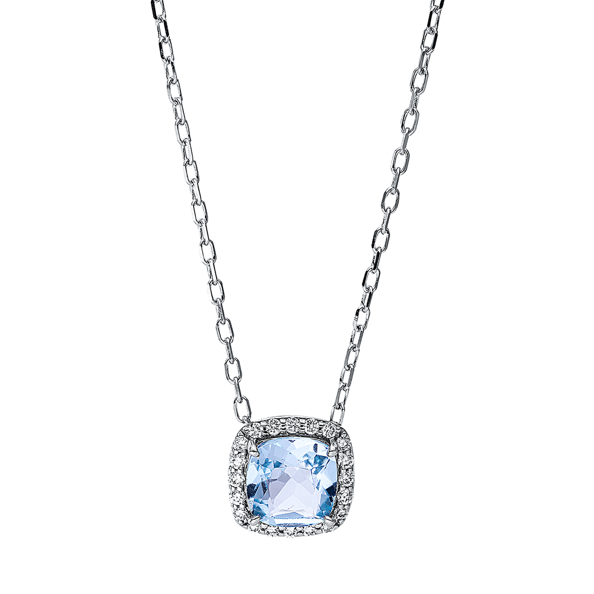 Collier 4er-Krappe 18 kt WG