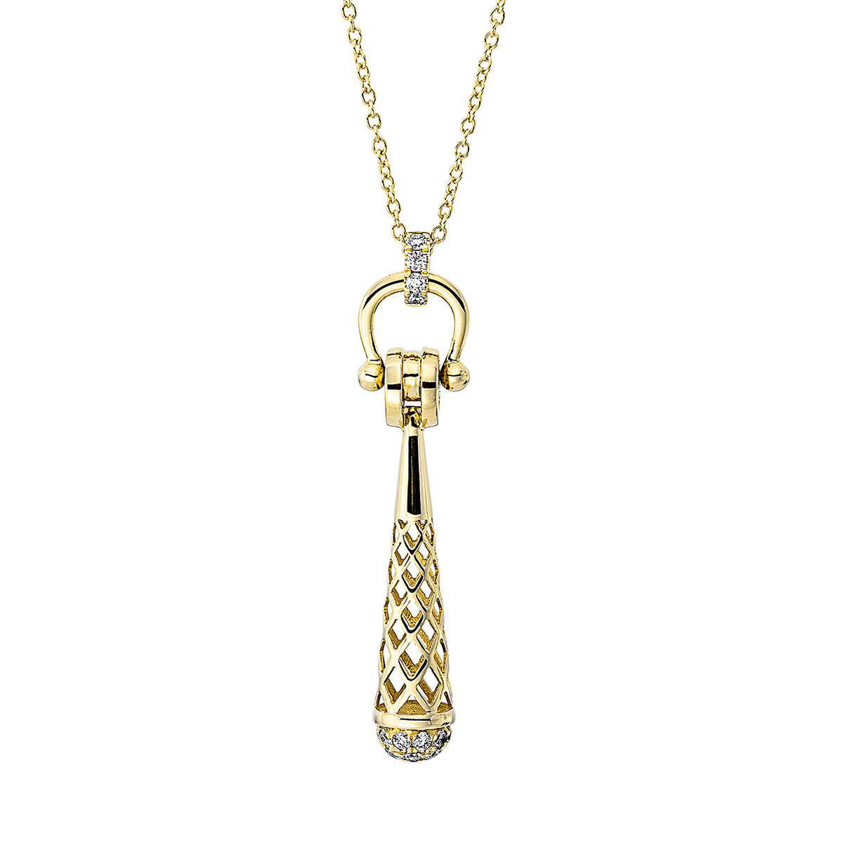 Collier  18kt Gelbgold mit 0,45ct Diamanten