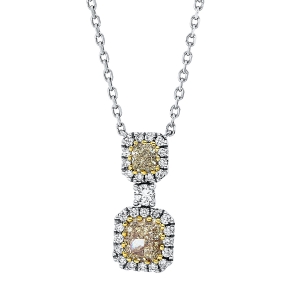 Collier 18 kt WG+GG