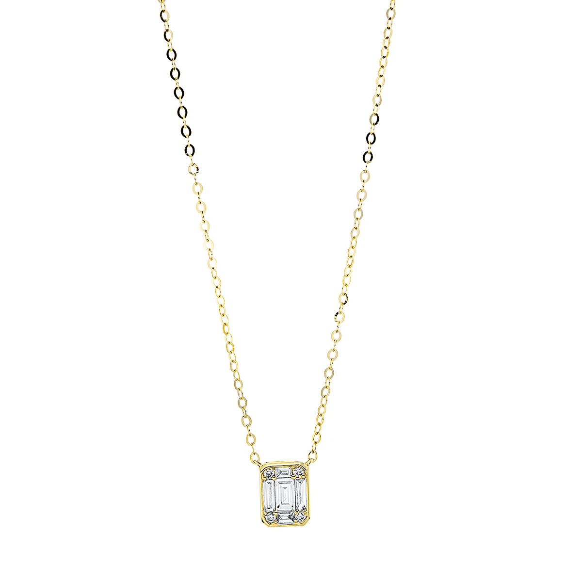Collier 18 kt GG, mit ZÖ 46 cm, 48 cm