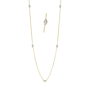 Collier 18 kt GG, mit ZÖ 40 cm