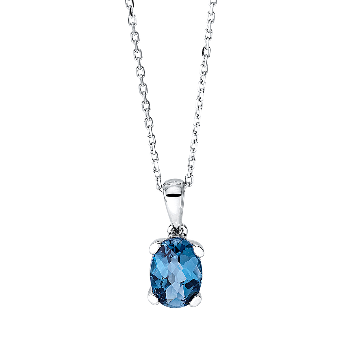 Collier 18 kt WG, mit ZÖ 40 cm + 42 cm
