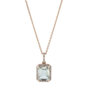 Collier 4er-Krappe 18 kt RG, mit ZÖ 42 cm