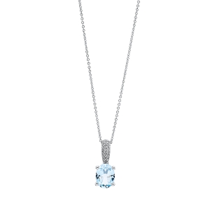 Collier 4er-Krappe 18 kt WG, mit Öse