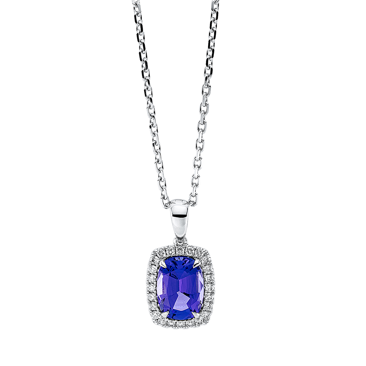 Collier 14 kt WG, mit ZÖ 40,6 cm + 43,2 cm