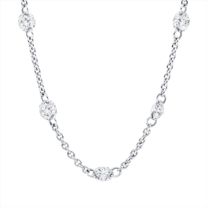 Collier 18 kt RG, mit ZÖ 41 + 42 + 43 cm
