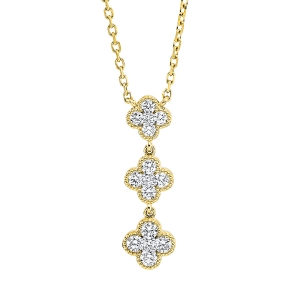 Collier 18 kt GG, Fassung rhodiniert