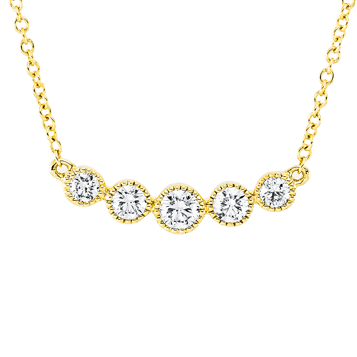Collier 18 kt GG, mit ZÖ 40 cm + 43 cm