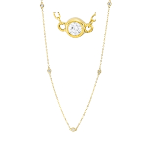 Collier Zarge 18 kt GG, mit ZÖ 38 cm + 41 cm