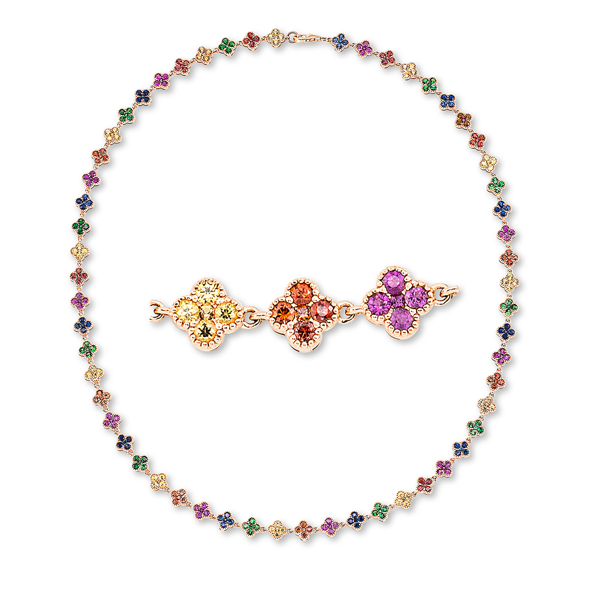 Collier 18 kt RG