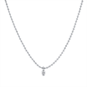 Collier 18 kt WG, mit Öse