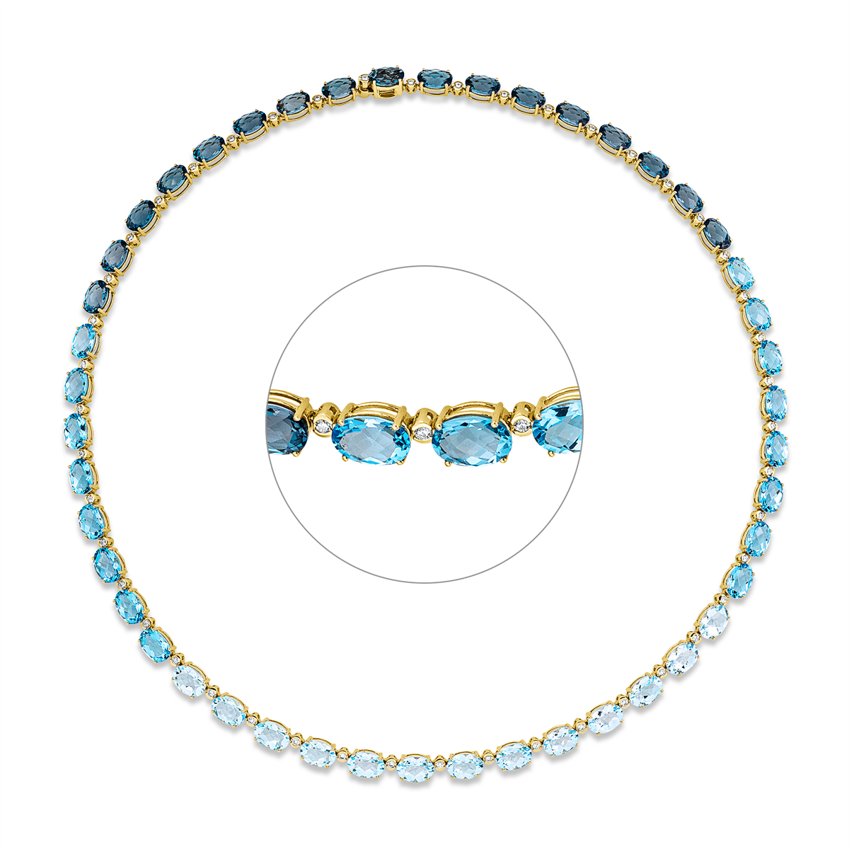 Collier 4er-Krappe 18 kt GG