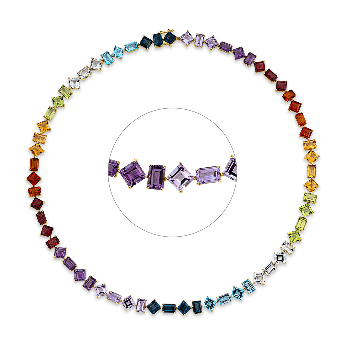 Collier 4er-Krappe 18 kt GG