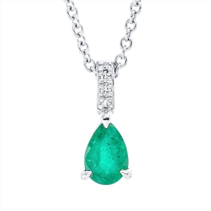 Collier 18 kt WG, mit ZÖ 42 cm