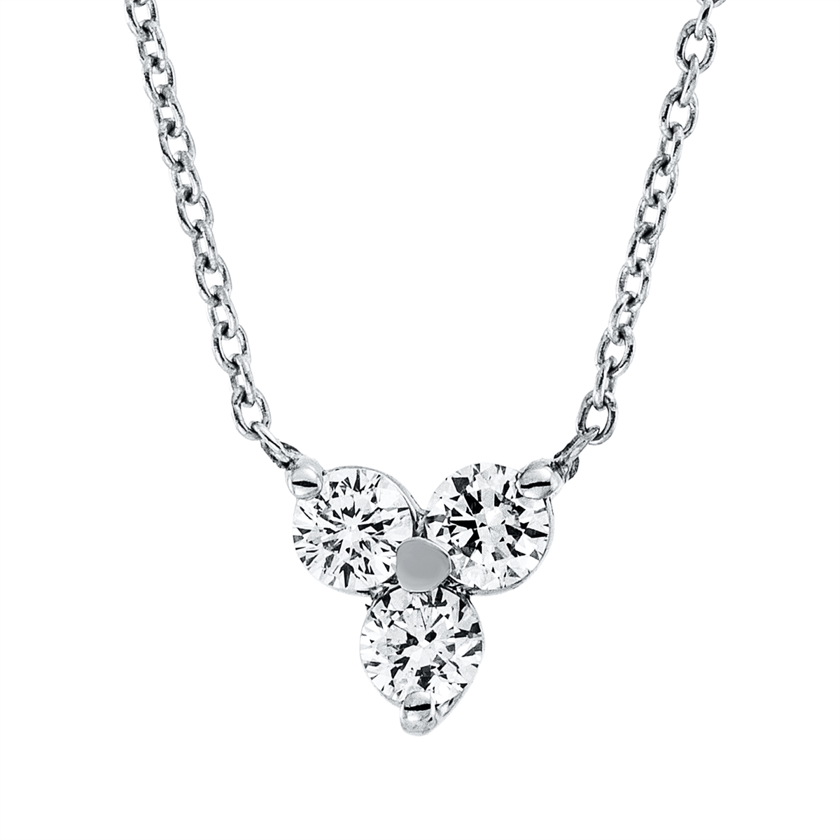 Collier 14 kt WG, mit Öse