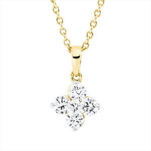 Collier 18 kt GG, mit Öse