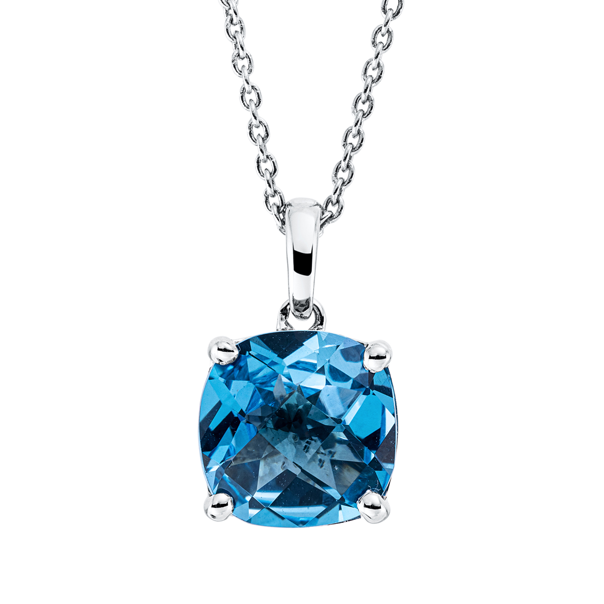 Collier 18 kt WG, mit Öse