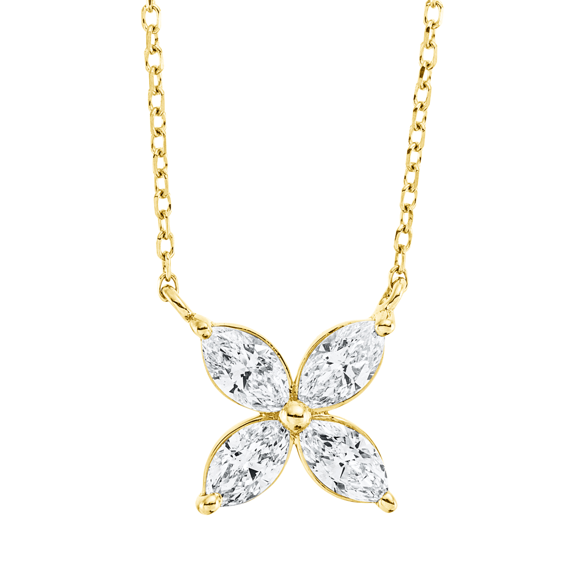Collier 18 kt GG, mit ZÖ 40 cm + 42 cm