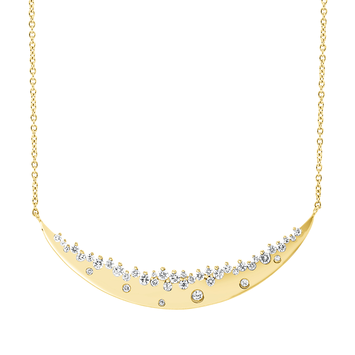 Collier 18 kt GG, mit ZÖ 40 cm + 43 cm