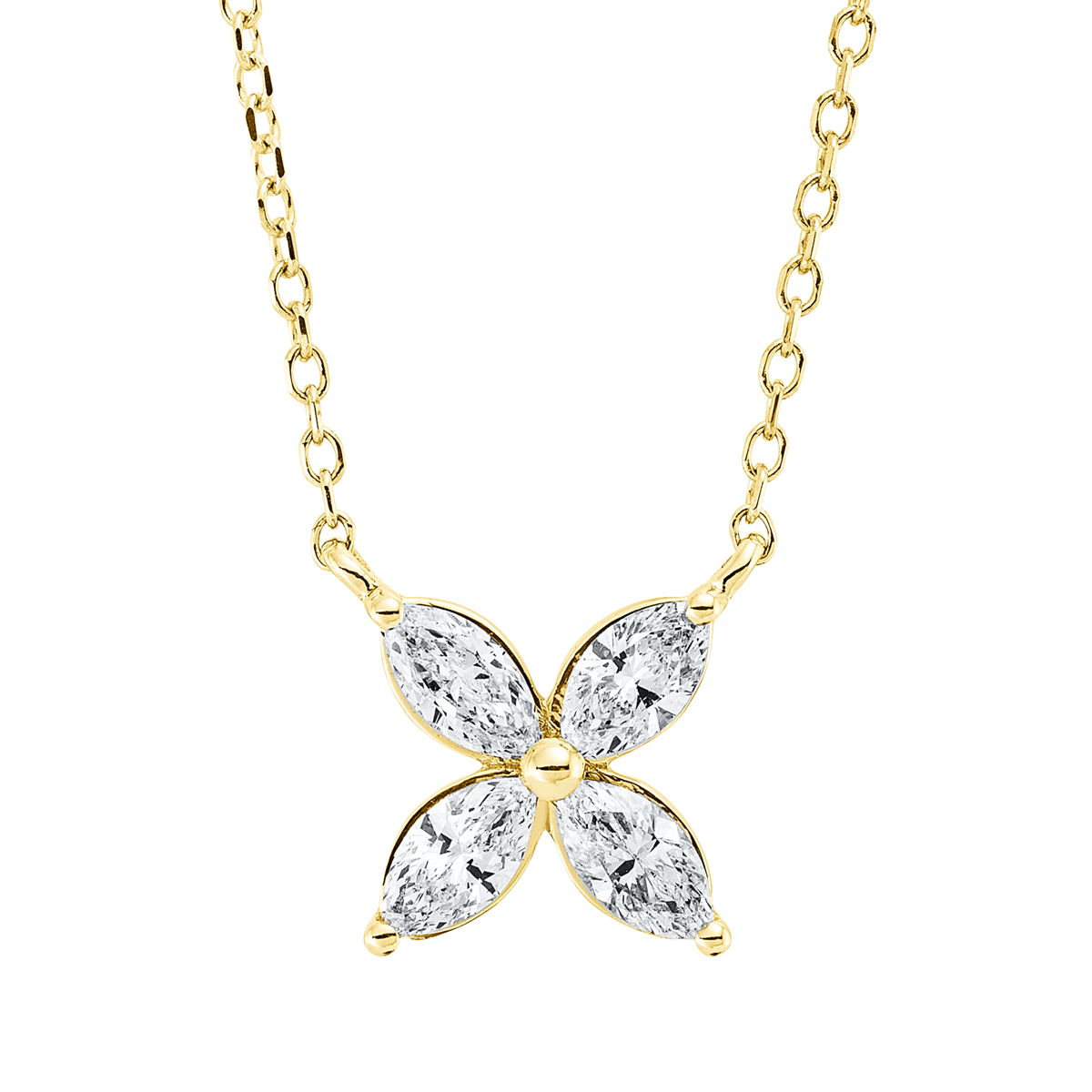 Collier 18 kt GG, mit ZÖ 40 cm + 42 cm