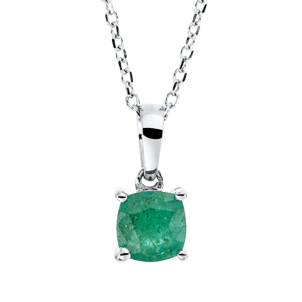 Collier 18 kt WG, mit ZÖ 42 cm