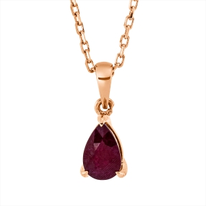 Collier 3er-Krappe 18 kt RG Tropfen