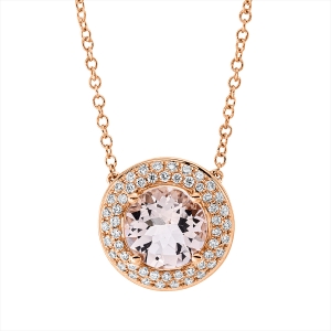 Collier 18 kt RG, mit ZÖ 40 cm