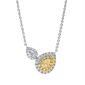 Collier 18 kt WG+GG