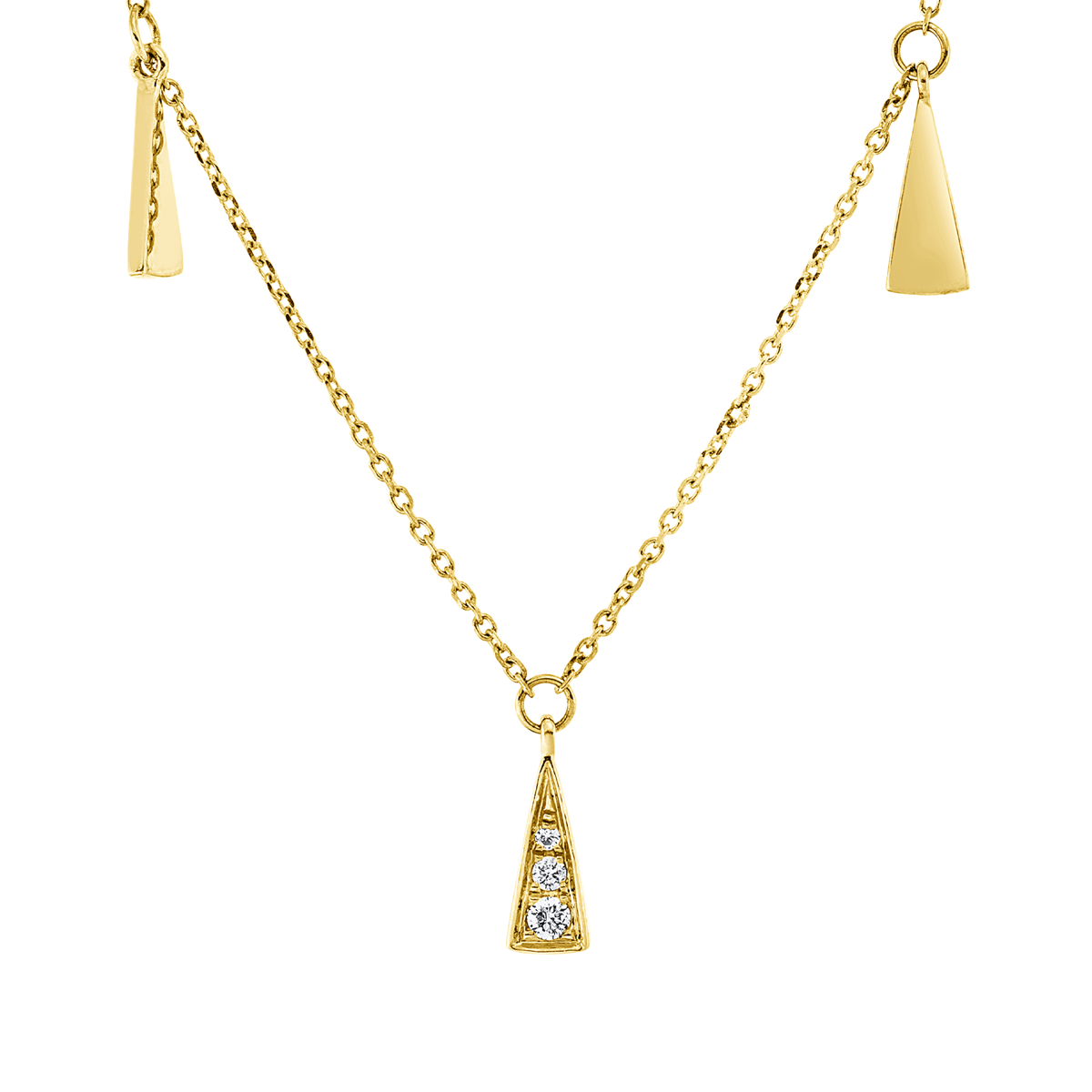 Collier 18 kt GG, mit ZÖ 42cm, 43cm, 44cm