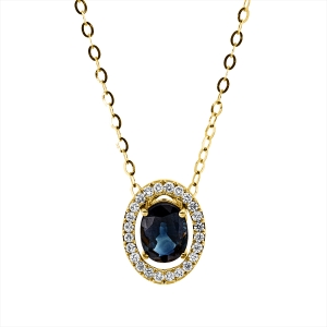 Collier 18 kt GG, mit ZÖ 40,5cm, 43cm