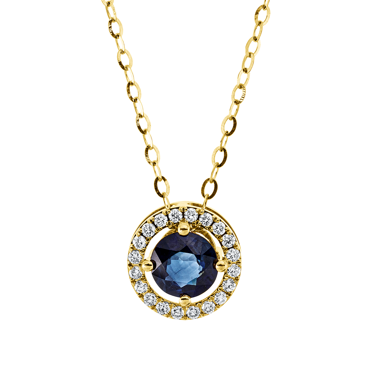 Collier 18 kt GG, mit ZÖ 40,5cm, 43cm