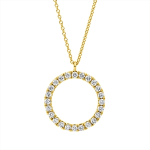 Collier 18 kt GG Kreis