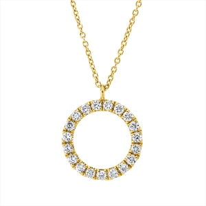 Collier 18 kt GG Kreis, mit ZÖ 40 cm + 43 cm