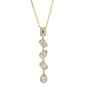 Collier 18 kt GG, mit ZÖ 40 cm
