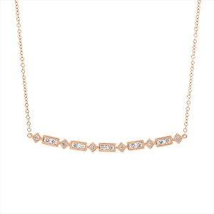 Collier 18 kt RG, mit ZÖ 42 cm